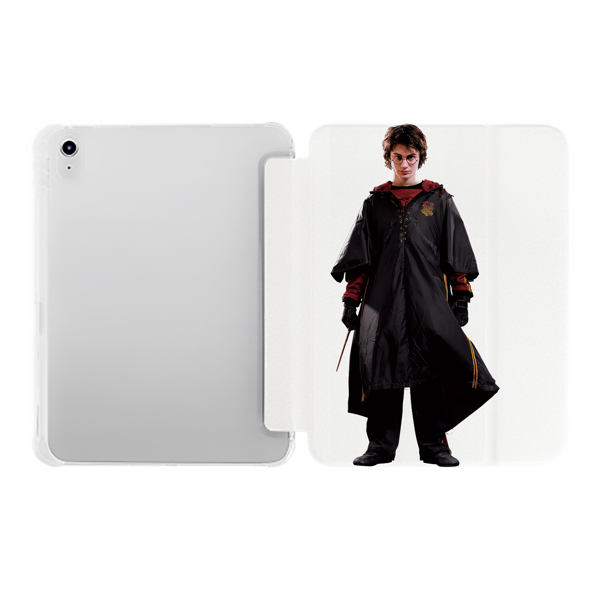 （画像用） Harry Potter ハリー・ポッターシリーズ IPad ケース ペン収納付き 三つ折りスタンド PUレザー×シリコン 対応機種9.5/10.5/10.9インチ